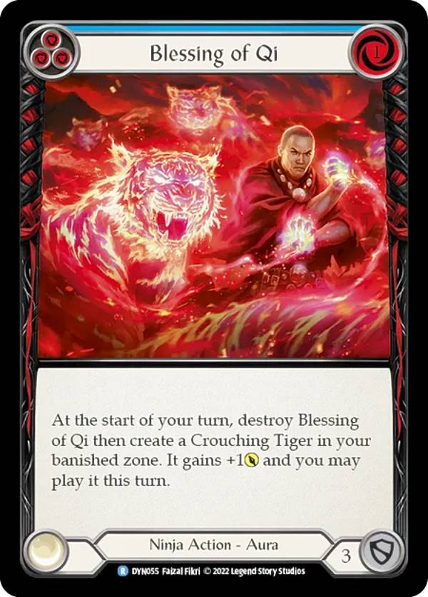フレッシュ＆ブラッド DYN 055 Blessing of Qi (R レア) Dynasty Flesh and Blood