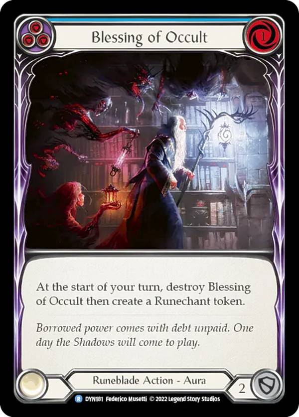 フレッシュ＆ブラッド DYN 181 Blessing of Occult (R レア) Dynasty Flesh and Blood