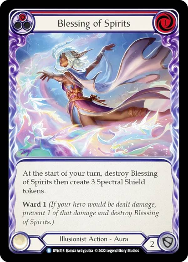 フレッシュ＆ブラッド DYN 218 Blessing of Spirits (R レア) Dynasty Flesh and Blood