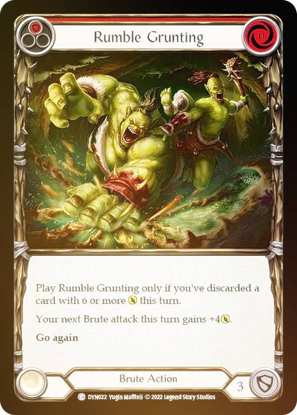 REALiZE ȥ쥫ۥӡŷԾŹ㤨֡ڥ쥤ܡFOILۥեå֥å DYN 022 Rumble Grunting (C  Dynasty Flesh and BloodפβǤʤ150ߤˤʤޤ