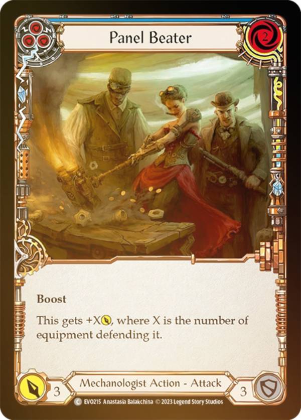 【レインボー・FOIL】フレッシュ＆ブラッド EVO 215 Panel Beater (C コモン) Bright Lights Flesh and Blood