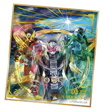 【11.[箔押し仕様] 仮面ライダージオウ「2019：トリニティはじめました！」 (劇画風コレクション) 】 仮面ライダー 色紙ART 4