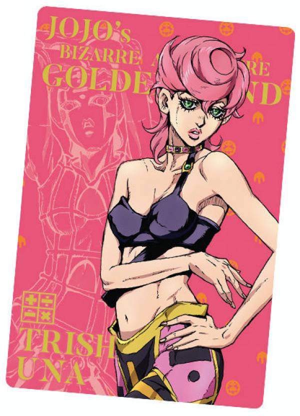 【No.03 トリッシュ・ウナ (キャラクターカード) 】 ジョジョの奇妙な冒険 黄金の風 ウエハースのサムネイル