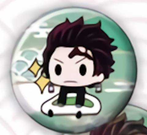 【竈門炭治郎 (通常バージョン) 】 えふぉるめ 鬼滅の刃 ふとんむし缶バッジ 第3弾