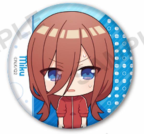 【体操服 (缶バッジ) 】 五等分の花嫁∬ たまみくじ 三玖がいっぱい