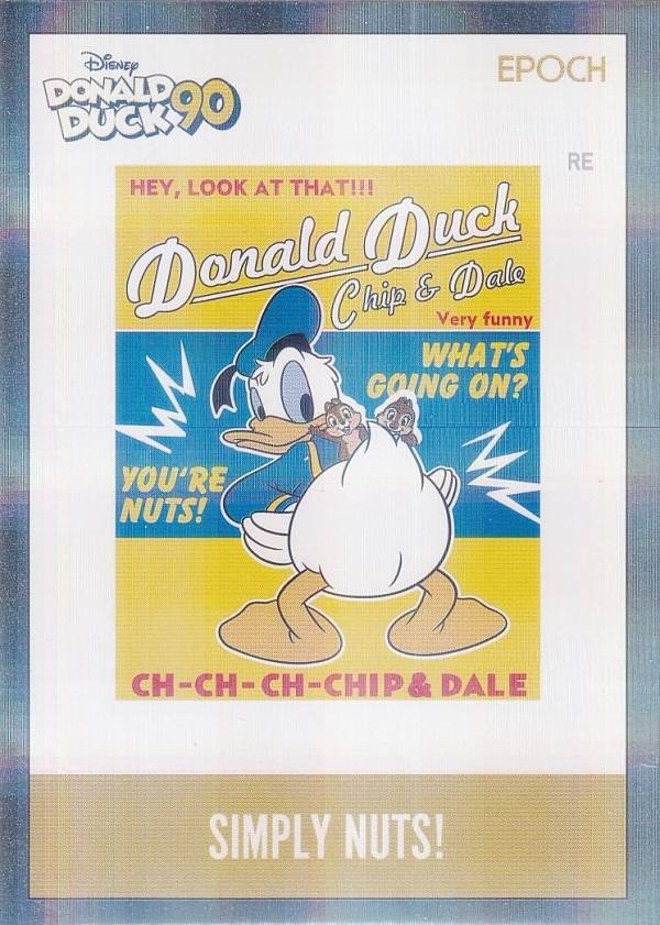 [[실버 호일 037/299] 28P 도널드 덕, 칩 & 데일 (인서트 카드 A/레귤러 병렬) ] DONALD DUCK 도널드 덕 90주년 프리미엄 컬렉션 카드
