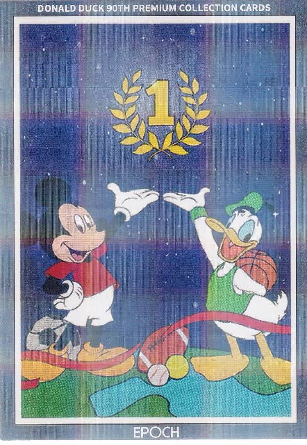 【[シルバー箔 230/299] 48P ドナルド・ダック, ミッキーマウス (インサートカードA/レギュラーパラレル) 】 DONALD DUCK ドナルドダック 90周年プレミアムコレクションカード