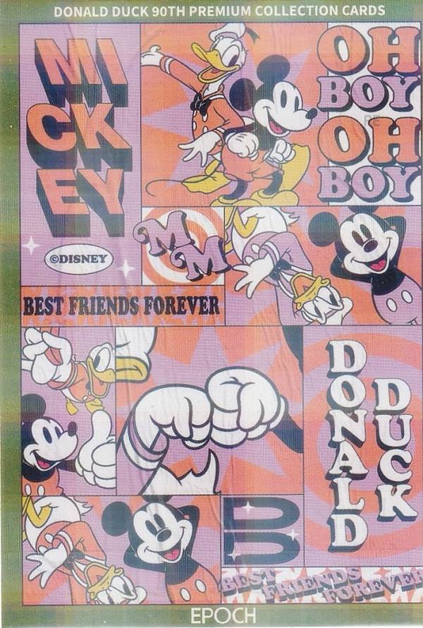 【[イエロー箔 157/275] 52P ドナルド・ダック, ミッキーマウス (インサートカードA/レギュラーパラレル) 】 DONALD DUCK ドナルドダック 90周年プレミアムコレクションカード