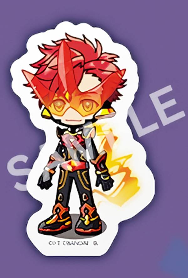 【伊織陽真/変身後 (SDイラスト) 】 ライドカメンズ ダイカットステッカーセット ※ステッカー1枚