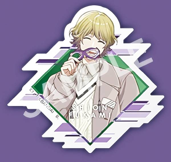 【深水紫苑/変身前】 ライドカメンズ ダイカットステッカーセット ※ステッカー1枚