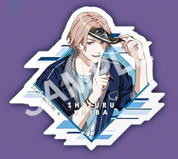 【海羽静流/変身前】 ライドカメンズ ダイカットステッカーセット ※ステッカー1枚