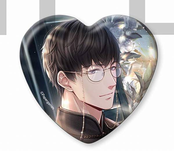 【シモン(眼鏡)】 恋とプロデューサー -EVOL×LOVE- ハート型缶バッジコレクション Vol.2