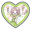 【山野辺澪】 キャラアクリルバッジ アイ★チュウ Etoile Stage 01 アイスVer.(グラフアートデザイン)