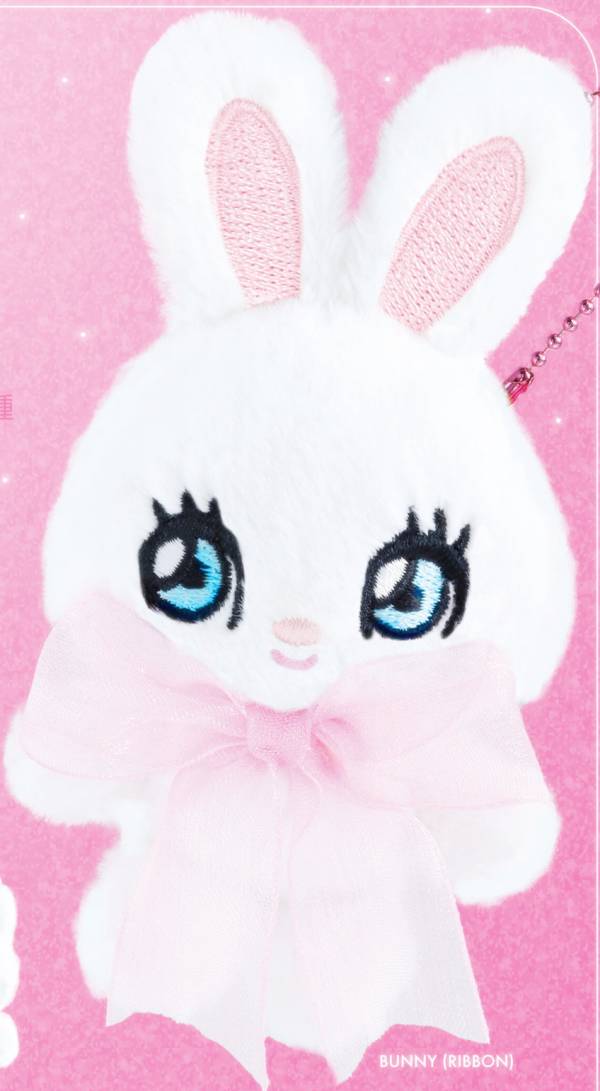 【BUNNY (RIBBON)】 foxy illustrations ボールチェーンつきミニぬいぐるみ Vol.2