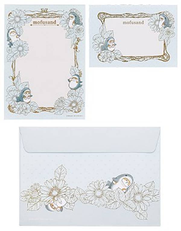 【F賞 サメにゃん/レターセット（ステーショナリーアソート）】一番くじ mofusand -Classy Tea Time-