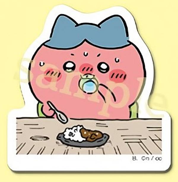 【ハチワレ (カレー)】ちいかわ ダイカットステッカーセット4 ※ステッカー1枚のみのサムネイル