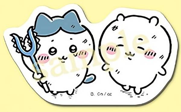 【ハチワレ＆ちいかわ (さすまた)】ちいかわ ダイカットステッカーセット4 ※ステッカー1枚のみのサムネイル