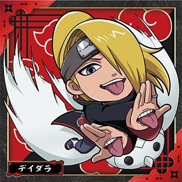 【忍界1-25 デイダラ (レア) 】にふぉるめーしょん NARUTO-ナルト- 疾風伝 忍界シールウエハース