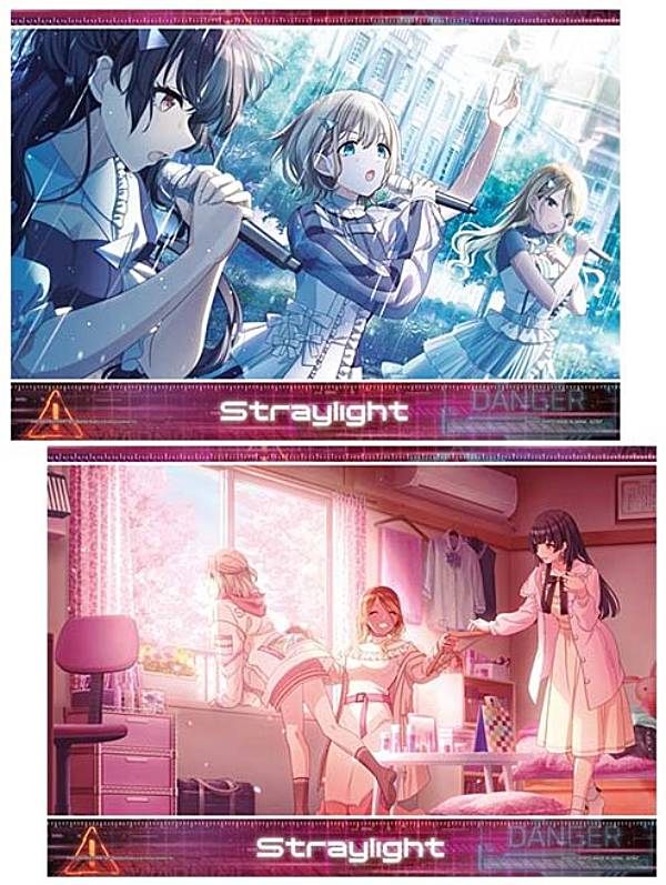 【J賞283プロ ストレイライトA (A4クリアポスター/2枚1セット) 】一番くじ アイドルマスター シャイニーカラーズ