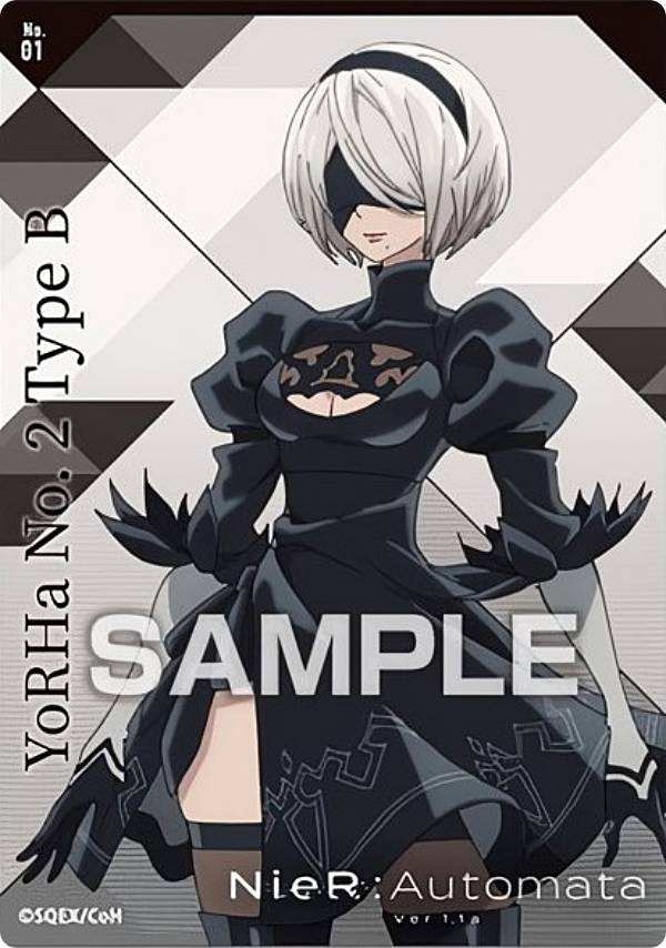 【No.01 ヨルハ二号B型】NieR:Automata Ver1.1a クリアカードコレクションガム ※カードのみ