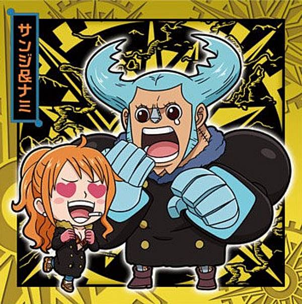 【SW8-23 サンジ&ナミ (R レア) 】にふぉるめーしょん ワンピース大海賊シールウエハースLOG.8