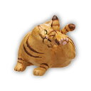 【福又蚊遣り器(茶トラ)】アートユニブテクニカラー 白亜器の猫 フィギュアマスコット2(3)