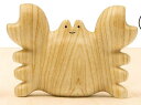 【カニ】たのしい木彫り マスコットフィギュア