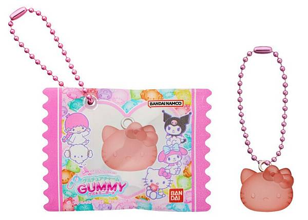 【1.ハローキティ】サンリオキャラクターズ グミチュアチャームGUMMY＆ミニポーチのサムネイル