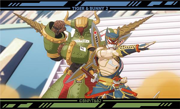 【13.ロックバイソン＆折紙サイクロン】TIGER BUNNY 2 キャラガムコレクション ※ステッカーのみ