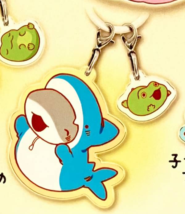 【さめ】おでかけ子ザメ めじるし2連チャームのサムネイル