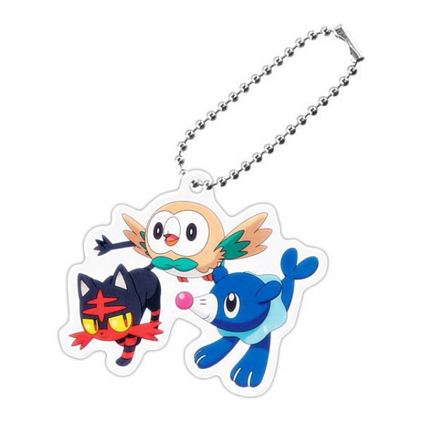 Rakuten - 【モクロー＆ニャビー＆アシマリ】ポケットモンスター 旅立ちの3匹アクリルスイング