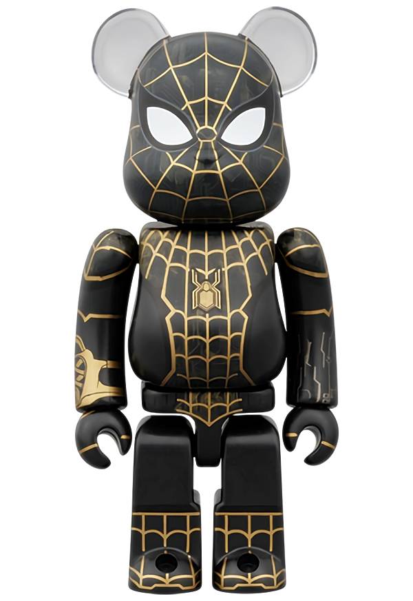 [스파이더맨(블랙 & 골드 슈트)] 베어브릭 베어브릭 CHASE Spider-Man: No Way Home