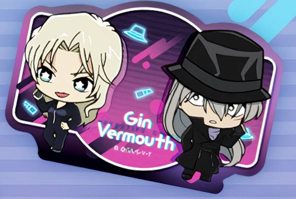 【ベルモット＆ジン (SDキャラ) 】 名探偵コナン SDダイカットステッカーセット2 ※ステッカー1枚のみ