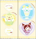 【ポムポムプリン&シナモンロール&クロミ (パフェデザイン) 】 サンリオキャラクターズ きゃらくたぶるステッカーズ(3)