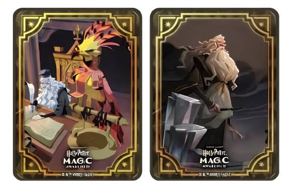 【アルバス・ダンブルドアB】 ハリー・ポッター：魔法の覚醒 アートステッカーコレクション 2枚セット