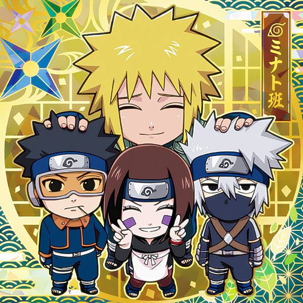 【 ホロ＆箔押し仕様 忍界2-31 ミナト班 (CR チャクラレア) 】 にふぉるめーしょん NARUTO-ナルト- 疾風伝 忍界シールウエハース vol.2