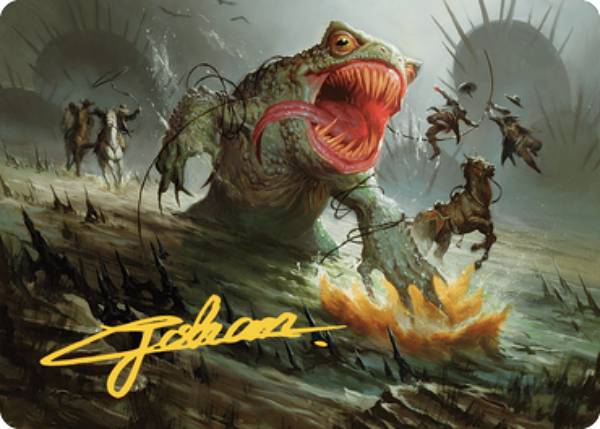 【金色箔押し】マジックザギャザリング OTJ JP 22/54 貪欲な乗りもの、ギトラグ (日本語版 アート・カ..