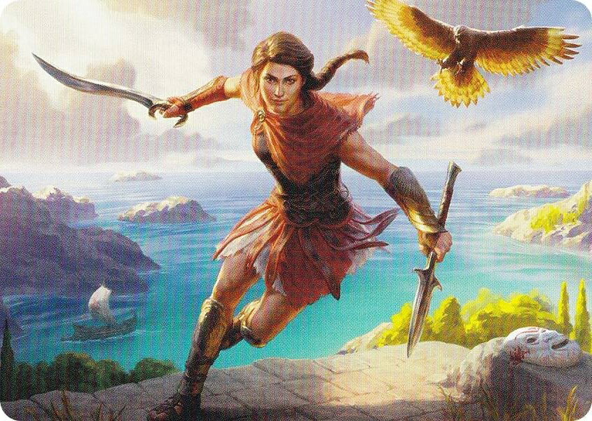 マジックザギャザリング ACR JP 06/20 鷹持ち、カサンドラ (日本語版 アート・カード) アサシンクリード (MTG)