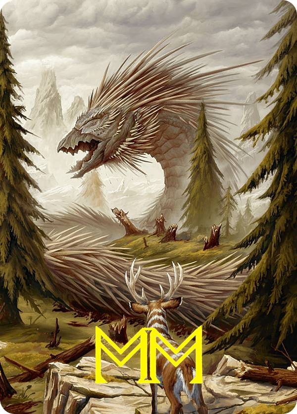 【金色箔押し】マジックザギャザリング FDN JP 44/54 針羽の大ワーム (日本語版 アート・カード) ファウンデーションズ (MTG)