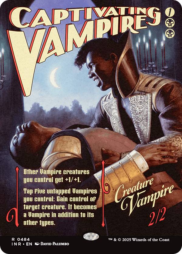 【ボーダーレス版】マジックザギャザリング INR EN 0484 蠱惑的な吸血鬼 (英語版 レア) イニストラード・リマスター (MTG)
