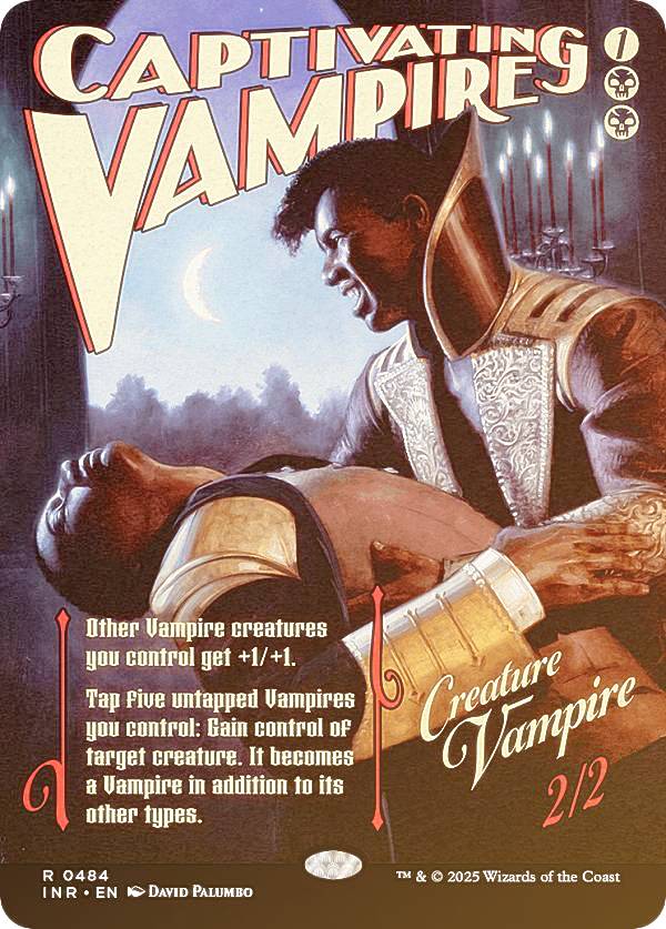 【FOIL/ボーダーレス版】マジックザギャザリング INR EN 0484 蠱惑的な吸血鬼 (英語版 レア) イニストラード・リマスター (MTG)