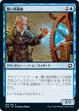 Rakuten - マジックザギャザリング AFR JP 051 賢い妖術師 (日本語版 コモン) フォーゴトン・レルム探訪