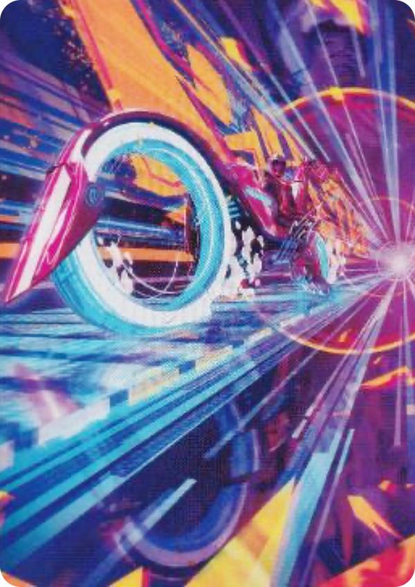 マジックザギャザリング DFT JP 37/54 偵察二輪車 (日本語版 アート・カード) 霊気走破 (MTG)