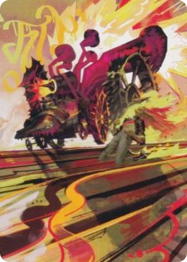 マジックザギャザリング DFT JP 49/54 ロケッティアの爆走バギー (日本語版 アート・カード) 霊気走破 (MTG)