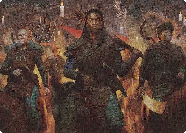 マジックザギャザリング MID JP 48/81 蝋燭明かりの騎兵 (日本語版 アート・カード) イニストラード：..