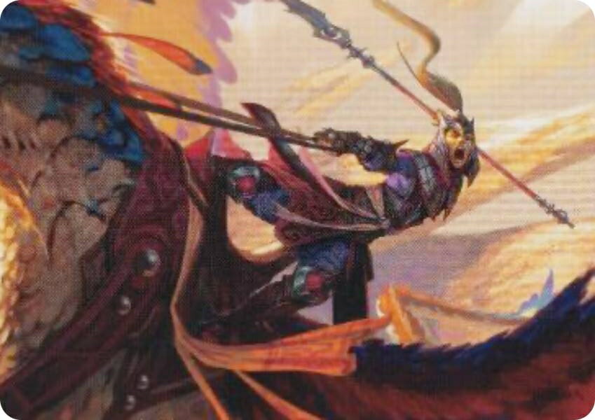 マジックザギャザリング TDM JP 3/54 跨龍の槍騎兵 (日本語版 アート・カード) タルキール:龍嵐録 (MTG)