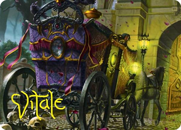 乐天商城 - 【金色箔押し】マジックザギャザリング VOW 45/81 ハネムーンの霊柩車 (日本語版 アート・カード) イニストラード 真紅の契り