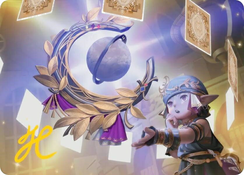 【金色箔押し】マジックザギャザリング FIN JP 04/53 「占星術師」の天球儀 (日本語版 アート・カード)..