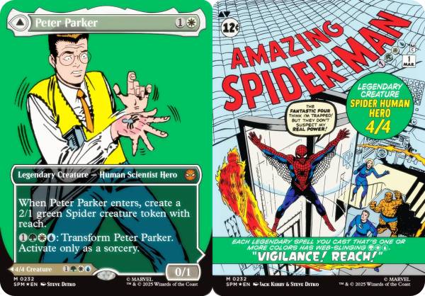 【FOIL/ボーダーレス版】マジックザギャザリング SPM EN 0232 ピーター・パーカー / アメイジング・ス..