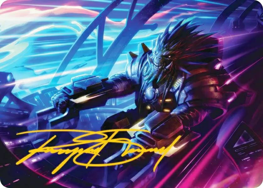 【金色箔押し】マジックザギャザリング EOE JP 19/54 不動の副司令官、タヌーク (日本語版 アート・カード) 久遠の終端 (MTG)